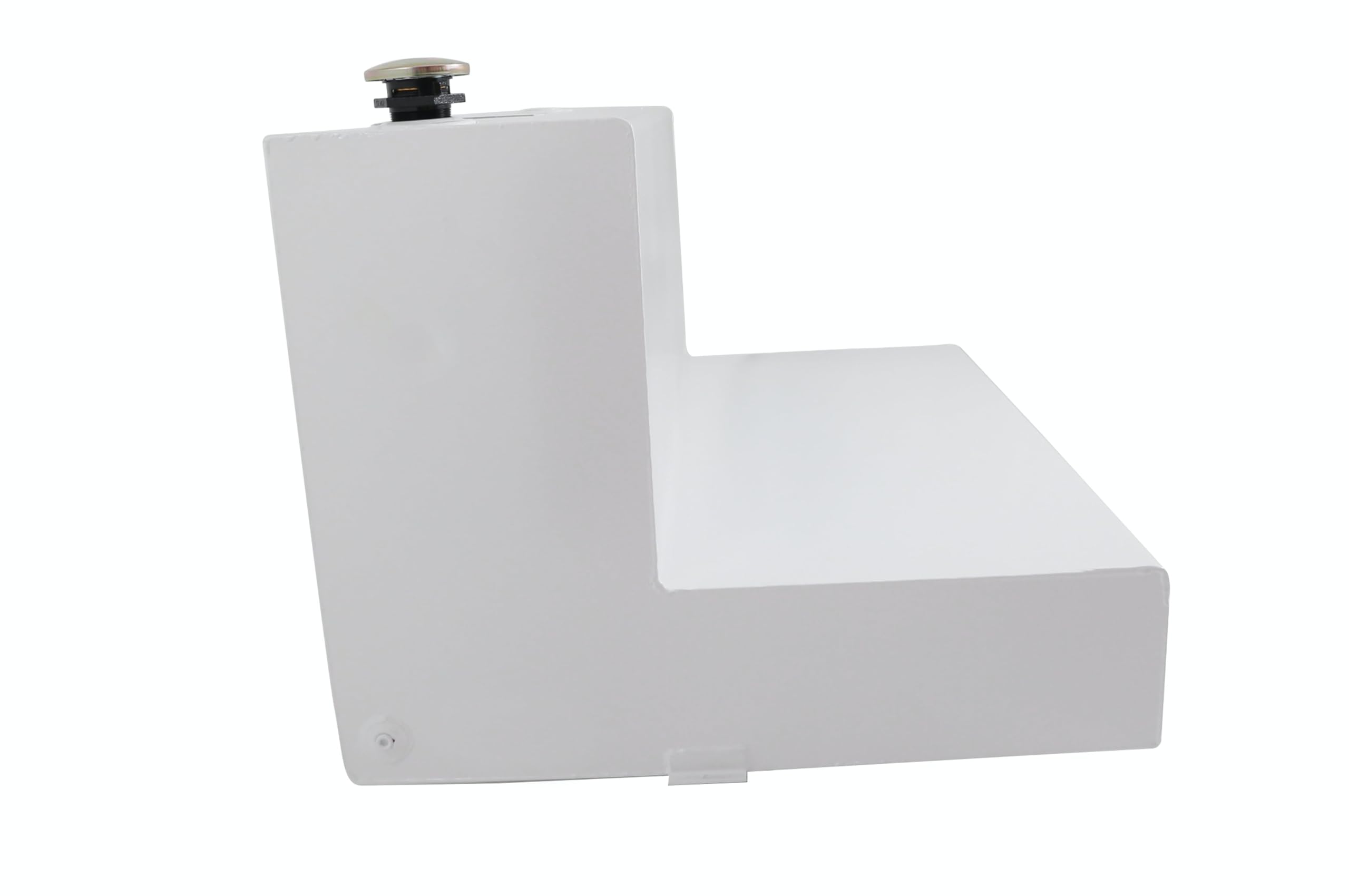 Dee Zee DZ92747S (92 gallon) L-Shaped Transfer Tank - White Steel