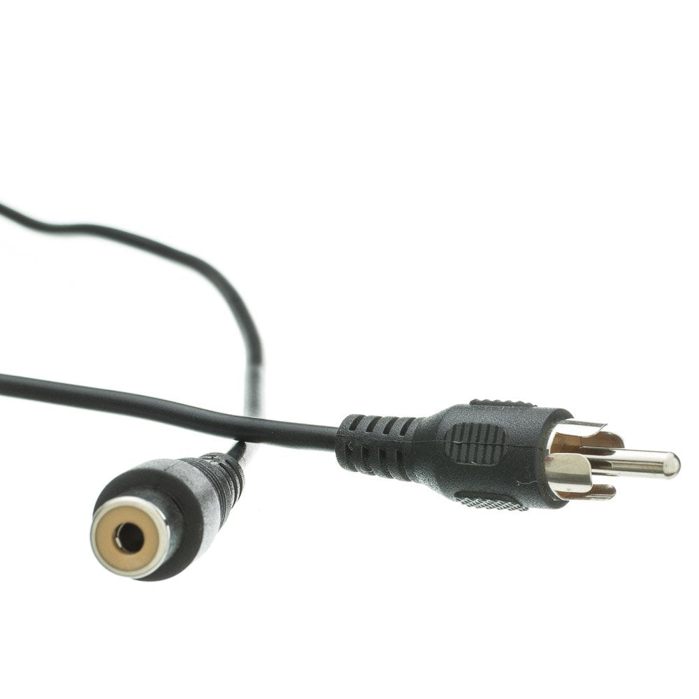 CableWholesale 3.5mm Mono Male to RCA Male Cable, 3.5mm Audio Auxiliary Jack on One End and RCA Audio Jack on Other End, 6 Feet, Black