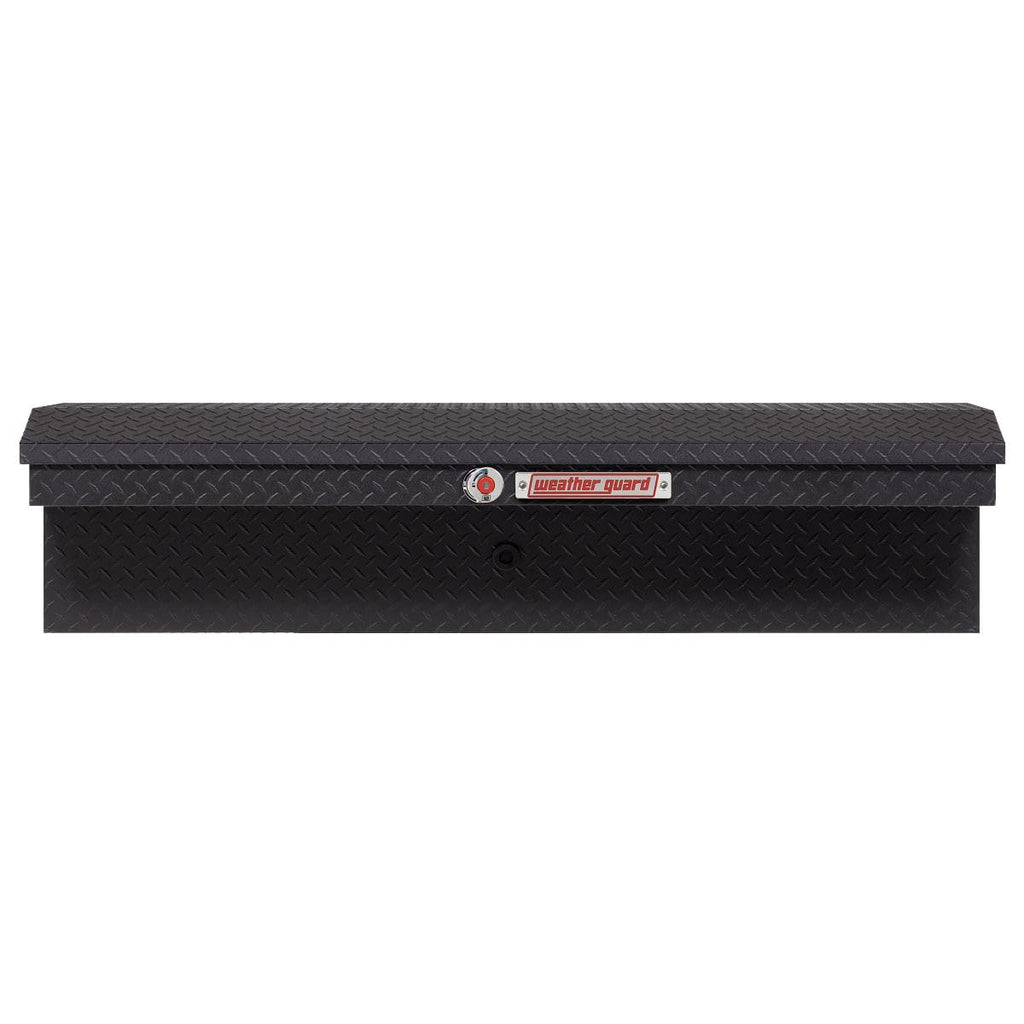 Weather Guard Model 178-52-04 56in Low Profile Lo-Side Box, Aluminum, Textured Matte Black, 4.0 cu ft