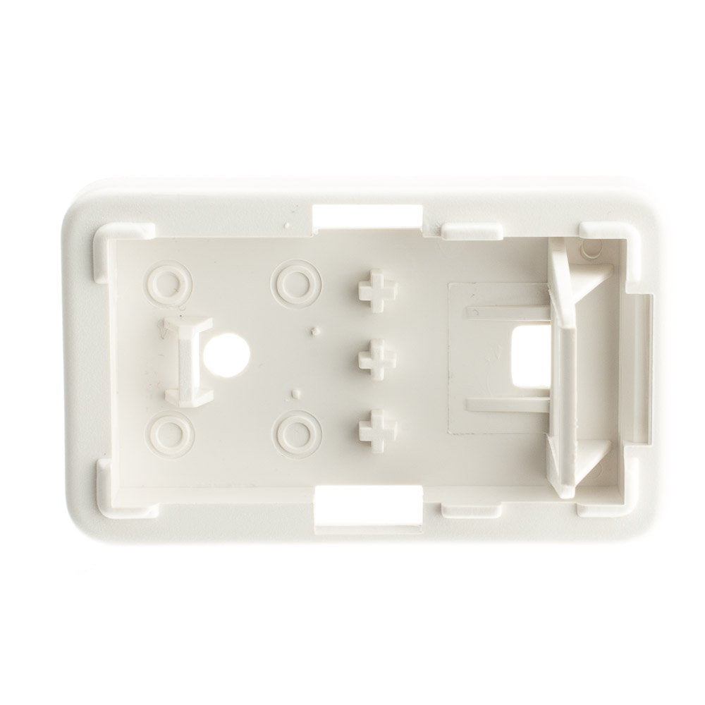 CableWholesale 1 Port Keystone Jack Surface Mount Box, White, Surface Mount Box for Networking, Home Theatre, Security/Surveillance