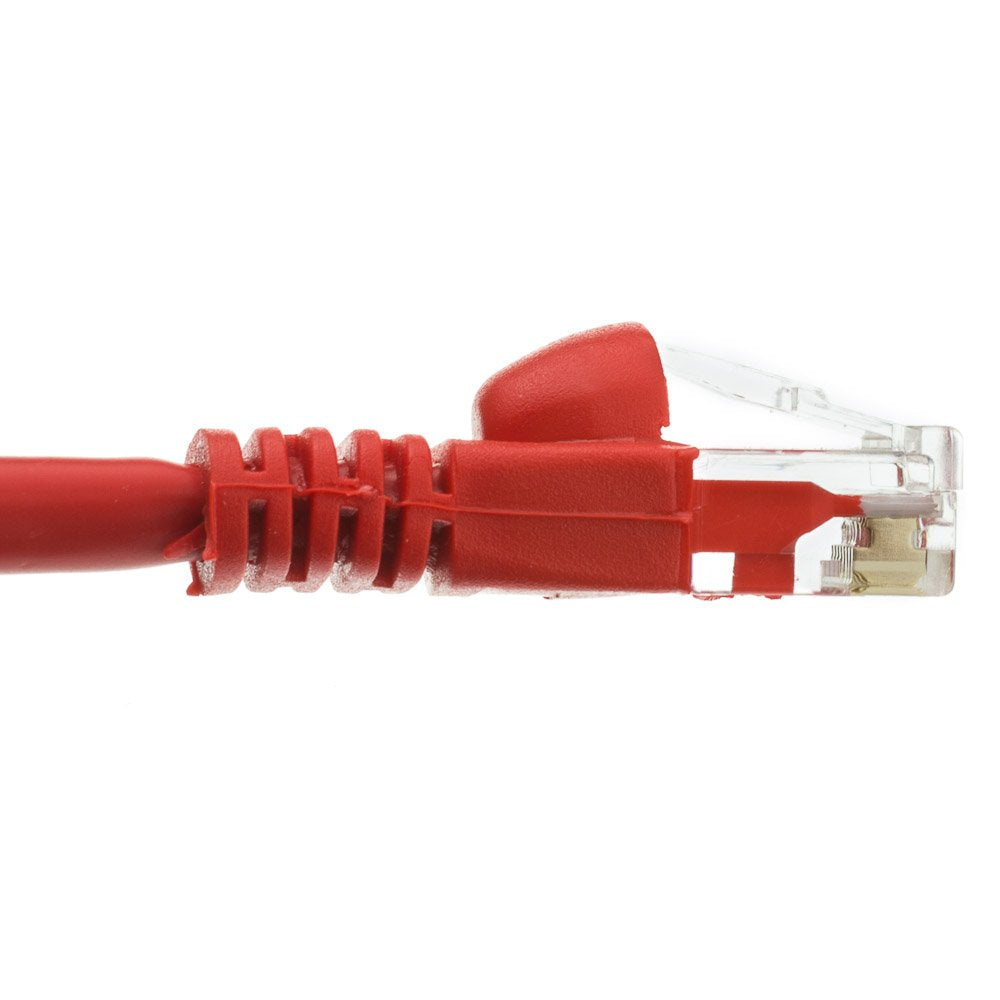 CableWholesale Cat5e Ethernet Cable, 24AWG, RJ45 Gold Plate Connector, ETL, 4 Pair Stranded Copper, Snagless Boot Unshielded Twisted Pair (UTP) Internet Network Patch Cable, 1.5 Foot, Red