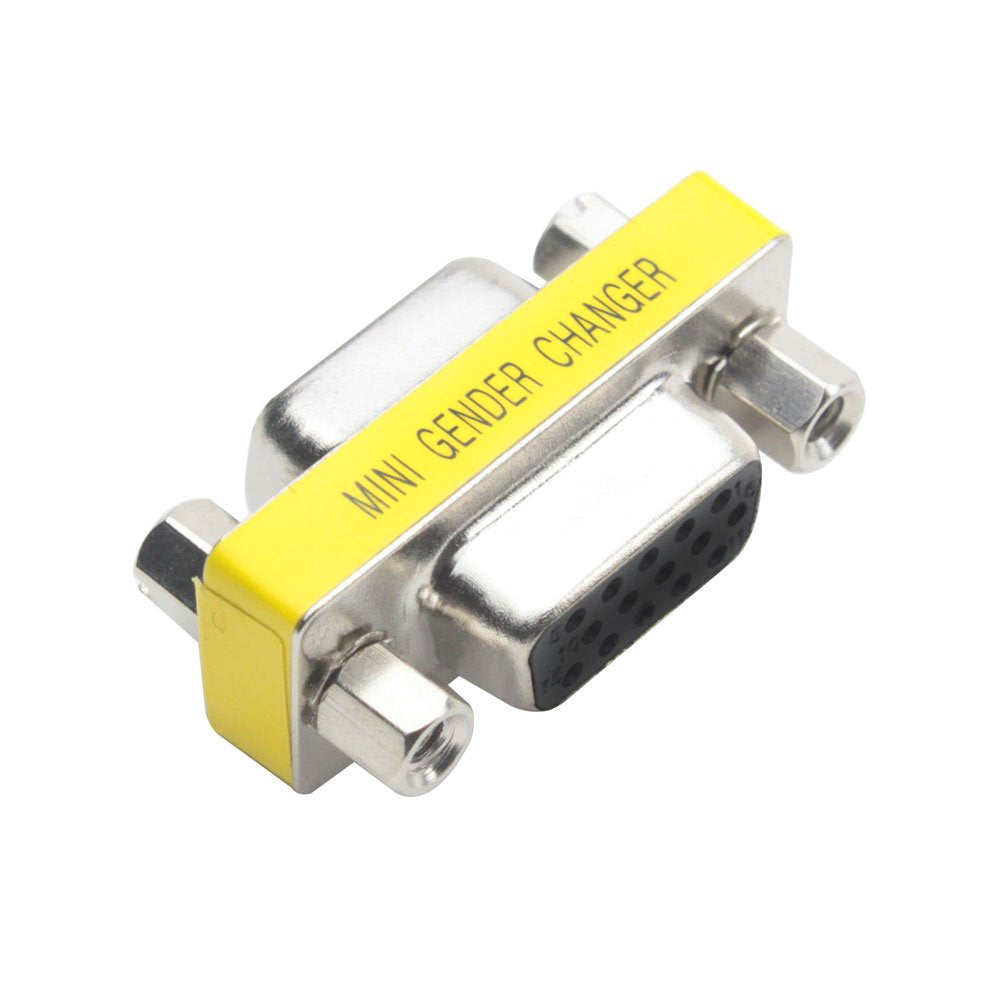 CableWholesale SVGA Mini Gender Changer/Coupler for PC, HD15 Female to HD15 Female