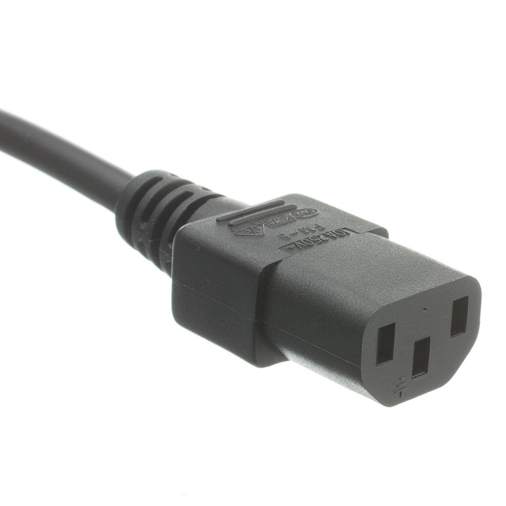 European Computer/Monitor Power Cord, Europlug or CEE 7/16 to C13, VDE Approved, 6 Foot