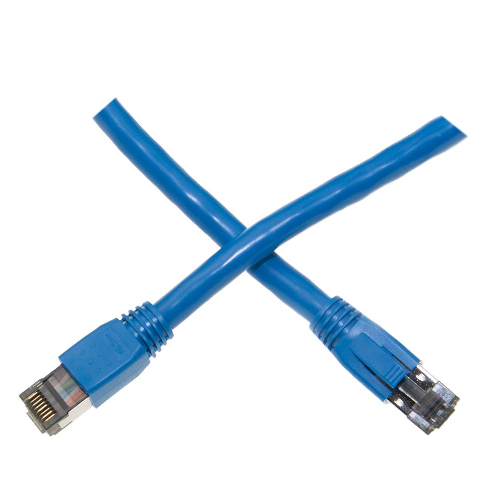 CableWholesale Cat8 S/FTP Ethernet Patch Cable, Boot, 40Gbps - 2000MHz, 4-Pair 24AWG Stranded Pure Copper, RJ45 Shielded Gold Plate Connector Male Internet Patch Cable, Black, 2 Foot
