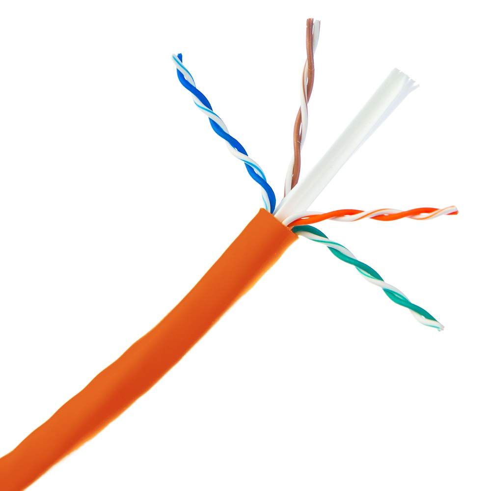 CableWholesale 1000 Foot Bulk Cat6 Ethernet Cable, 24 AWG, ETL Listed 4 Pair Stranded Bare Copper, Unshielded Twisted Pair(UTP) with Pull Box, Gray