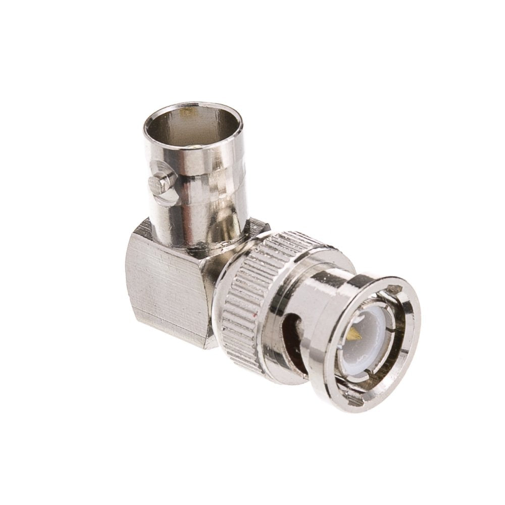 CableWholesale BNC Right Angle Adapter, BNC Male to BNC Female Elbow