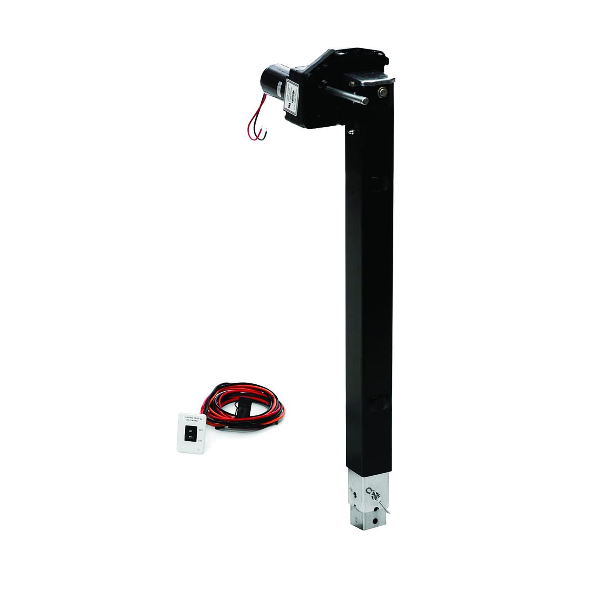 Stromberg Carlson LG-6 Dual Power Conversion Kit - Fifth Wheel RV Landing Gear/Stabilizer Replacement - (1) 33.5″ Lead Leg, 5000 lb Motor, IP Rated Switch, Gear Box and Hardware, 1 Side
