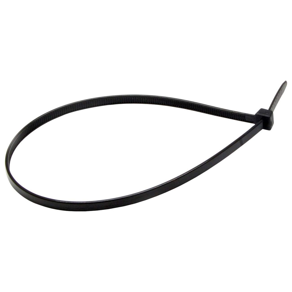 CableWholesale 4 Inch Nylon Cable Ties, 18 Lbs. (8 Kg) Weight Limit Tensile Strength, 100 Pack Self Locking Cable Zip Ties, White