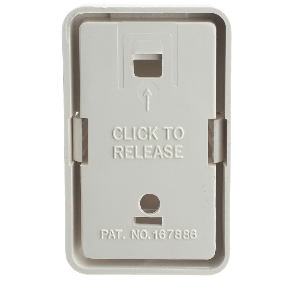 CableWholesale 1 Port Keystone Jack Surface Mount Box, White, Surface Mount Box for Networking, Home Theatre, Security/Surveillance