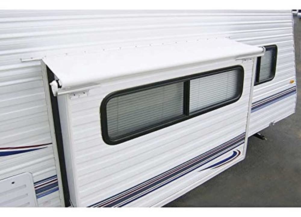 Carefree of Colorado RV Slideout Room Awning - Slide Topper Protection & Sunblock Cover for Trailers, Motorhomes & Campers - Hardware Not Included - 12'1" (11'9" Fabric, Black)