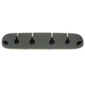 Silicone Desktop Cable Organizer 6-Slot with Adhesive Backing, Gray