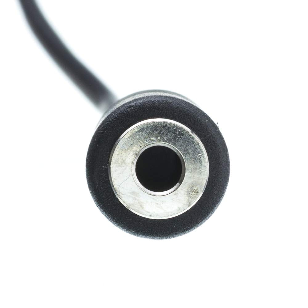 CableWholesale 3.5mm Stereo Extension Cable, 3.5mm Male to Female Nickel Plated Connectors, 26 AWG, 3.5mm Audio Extension Cable, Black, 12 feet
