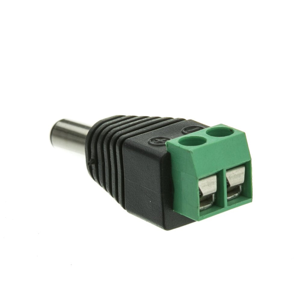 CableWholesale DC Male Power Plug to 2 Pin Terminal (Screw Down) Adapter