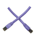 CableWholesale Cat8 S/FTP Ethernet Patch Cable, Boot, 40Gbps - 2000MHz, 4-Pair 24AWG Stranded Pure Copper, RJ45 Shielded Gold Plate Connector Male Internet Patch Cable, Purple, 5 Foot