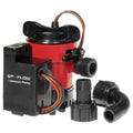 Johnson Pump 05903-00 Cartridge Combo Automatic Submersible Bilge Pump - 12V, 1000 GPH, red
