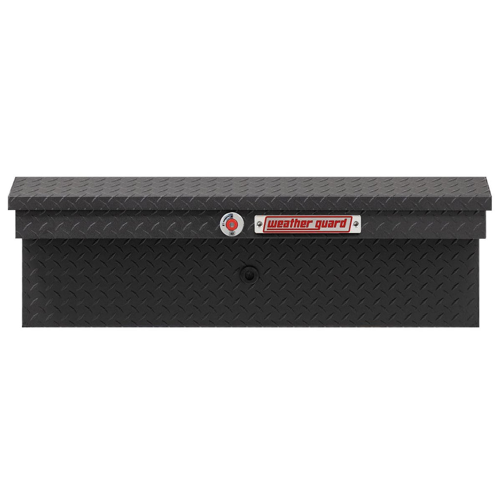 Weather Guard Model 180-52-04 41in Low Profile Lo-Side Box, Aluminum, Textured Matte Black, 3.0 cu ft
