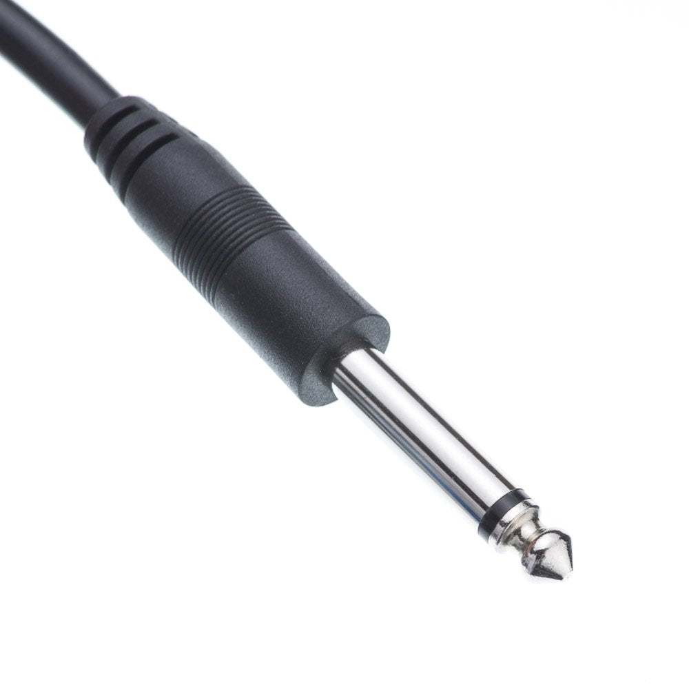 CableWholesale 3-Pin XLR Male to 1/4" Mono Male Audio Cable, 24 AWG Microphone Cable, 25 feet