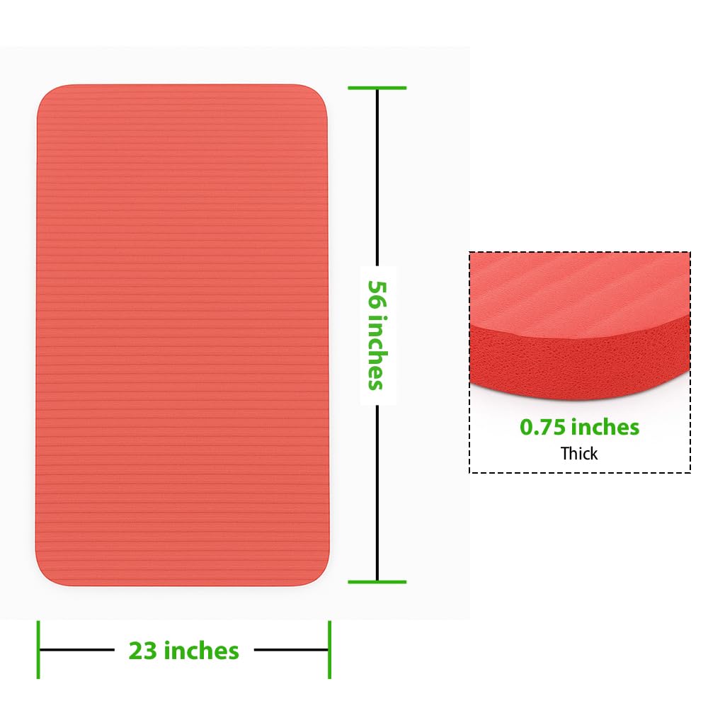 Gamecraft Ribbed Multipurpose Mat (56" L x 23" W x 3/4" Red) (