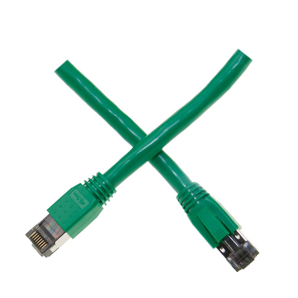CableWholesale Cat8 S/FTP Ethernet Patch Cable, Boot, 40Gbps - 2000MHz, 4-Pair 24AWG Stranded Pure Copper, RJ45 Shielded Gold Plate Connector Male Internet Patch Cable, Black, 2 Foot
