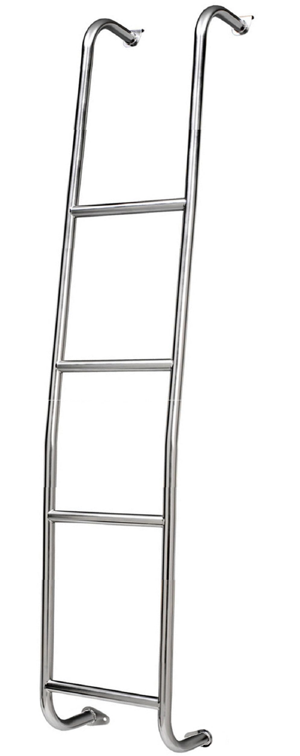 Surco 093TM Stainless Steel 4-Step Van Ladder - Compatible with 2014-25 Ford Transit Medium Roof Vans
