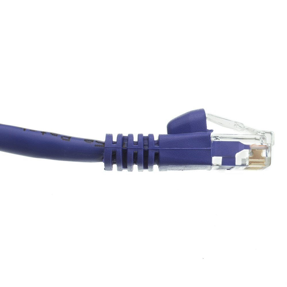 CableWholesale Cat5e Ethernet Cable, 24AWG, RJ45 Gold Plate Connector, ETL, 4 Pair Stranded Copper, Snagless Boot Unshielded Twisted Pair (UTP) Internet Network Patch Cable, 4 Foot, Purple