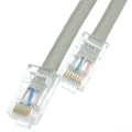 CableWholesale Plenum Cat5e Gray Ethernet Patch Cable, Bootless CMP-Rated, 24 AWG 4 Pair Conductor, 1 Foot