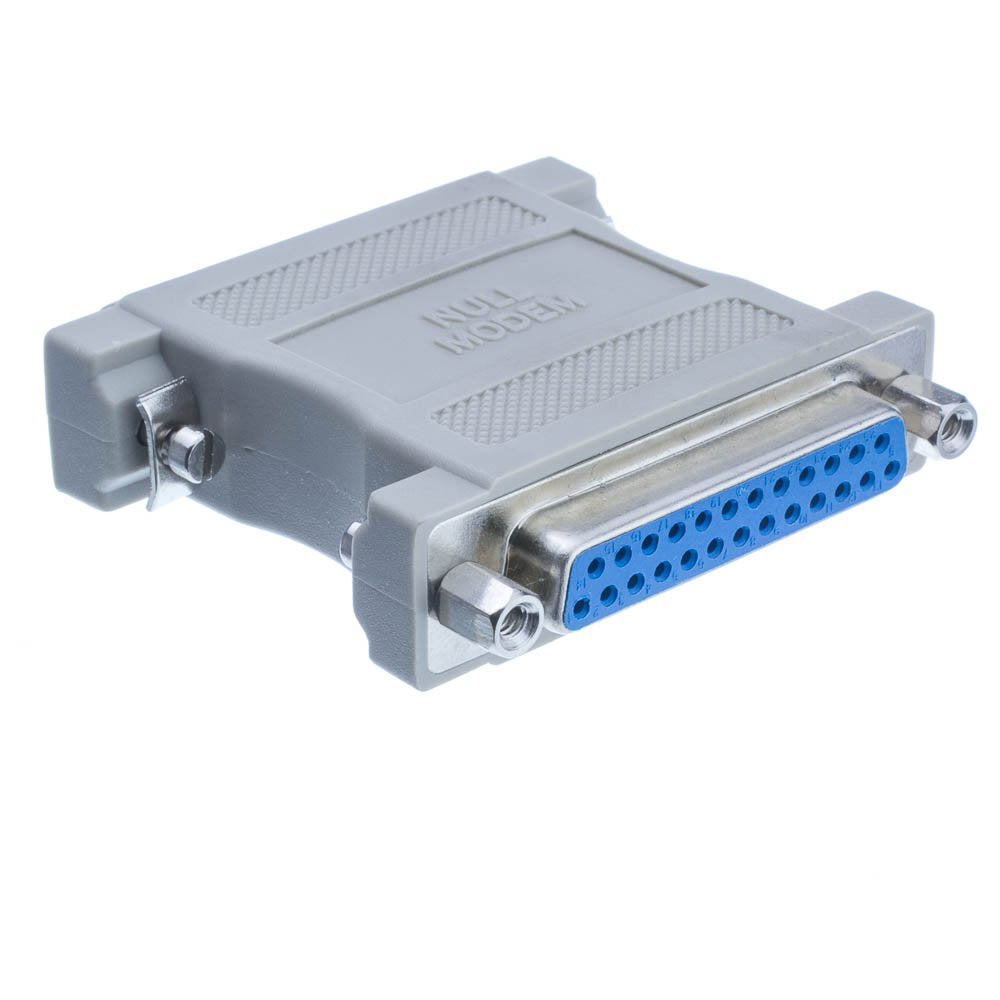 CableWholesale Null Modem Adapter, DB25 Male to DB25 Female