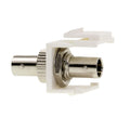 CableWholesale Keystone, White, ST Fiber Optic Network Coupler
