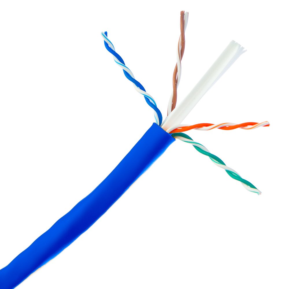 CableWholesale 1000 Foot Bulk Cat6 Ethernet Cable, 24 AWG, ETL Listed 4 Pair Stranded Bare Copper, Unshielded Twisted Pair(UTP) with Pull Box, Gray