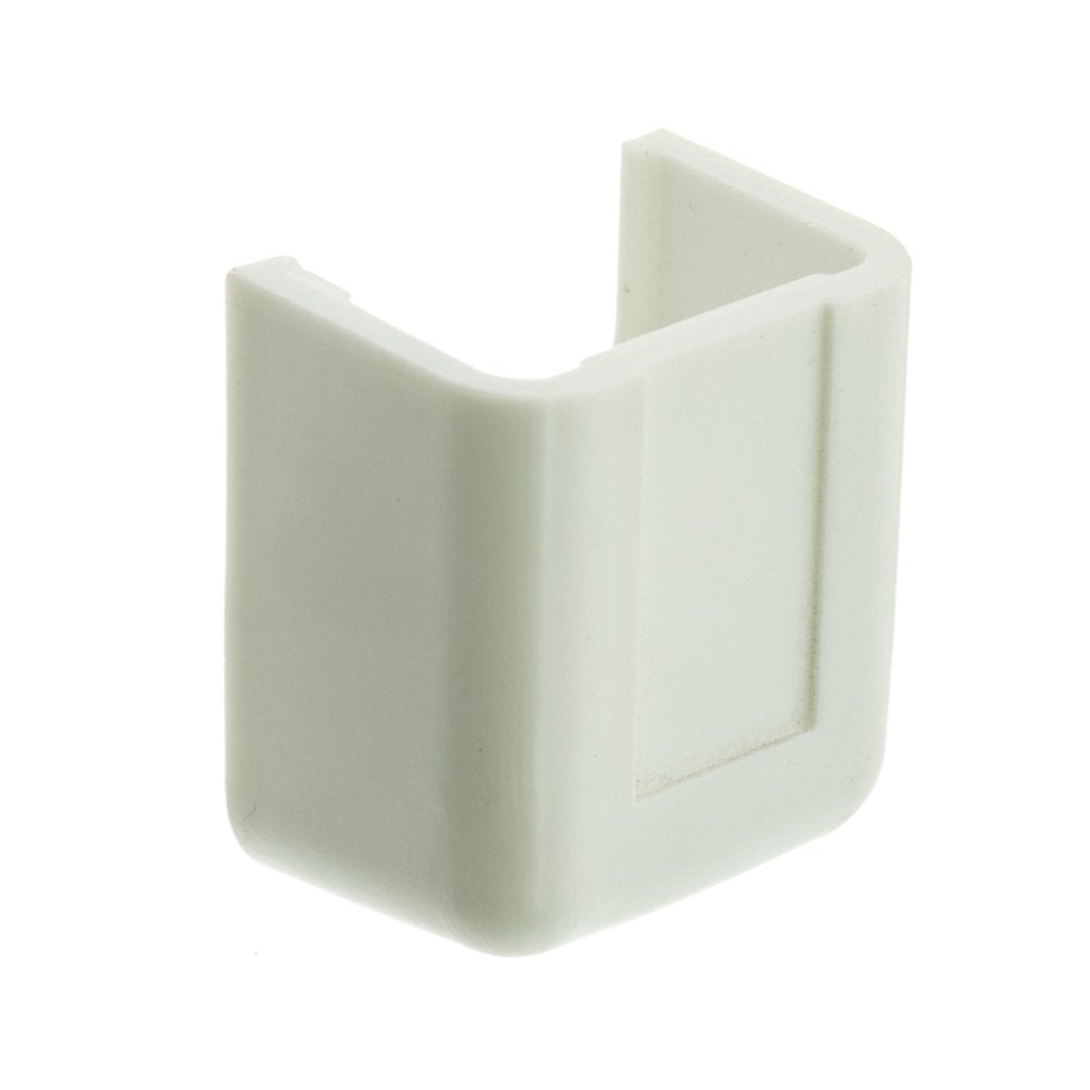 Cord Cover Cable Raceway, 3/4 inch Surface Mount Cable Raceway End Cap On-Wall Cord Concealer (Covers Raceway End), Cord Organizer/Wire Hider and Protector, White, Cablewholesale