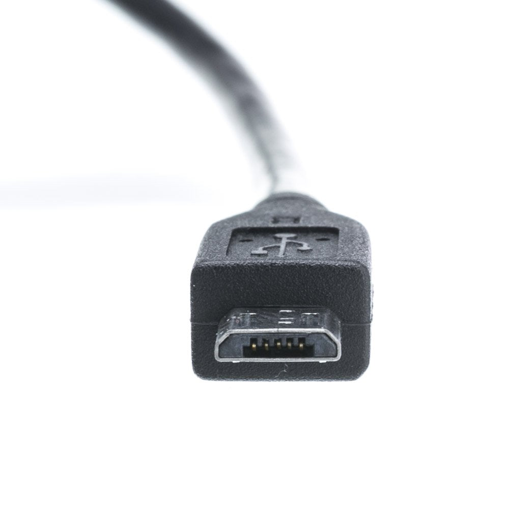 CableWholesale 1.5 foot Micro USB 2.0 Cable Black Type A Male/Micro-B Male Cable (10U2-03101.5BK)