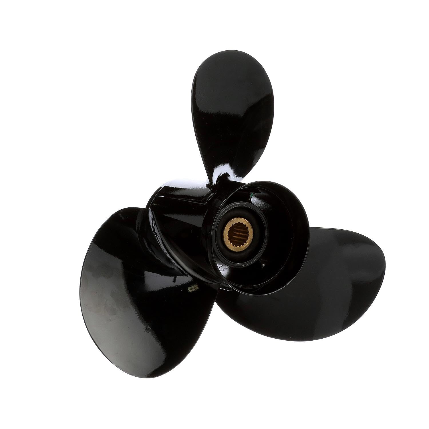 Quicksilver Black Diamond Bravo Two Propeller Black Finish, 18.3 dia x 19 pitch, Right Hand