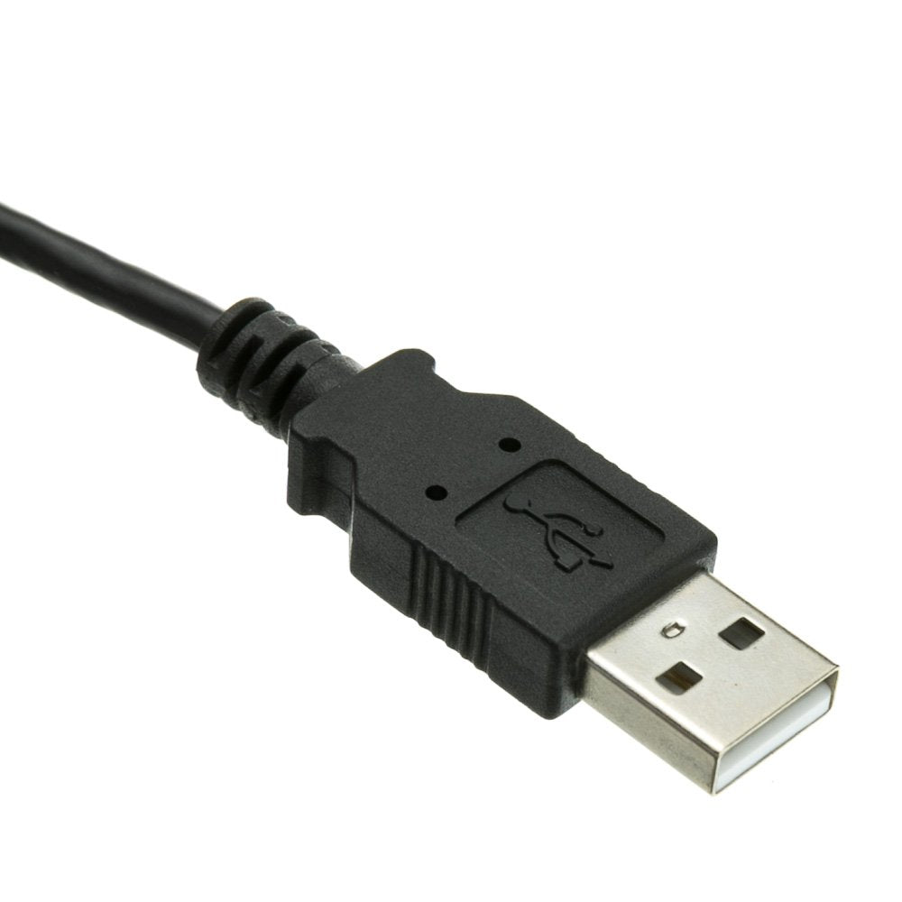 CableWholesale Black USB Type A Male to 4 Pin Mini-B Male Cable, 6 Feet - USB 2.0 Cable for Devices with Mini 4 Pin USB