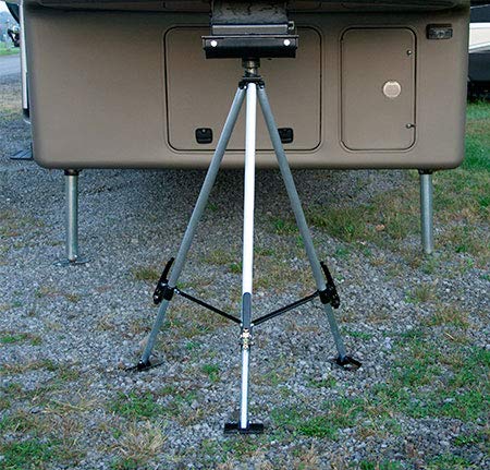 BAL 21100000 Kingpin FASTJACK Full-Timer Series Tripod – Lightweight Stabilizing Jack for Gooseneck Trailers – 39" to 61" Height Adjustment