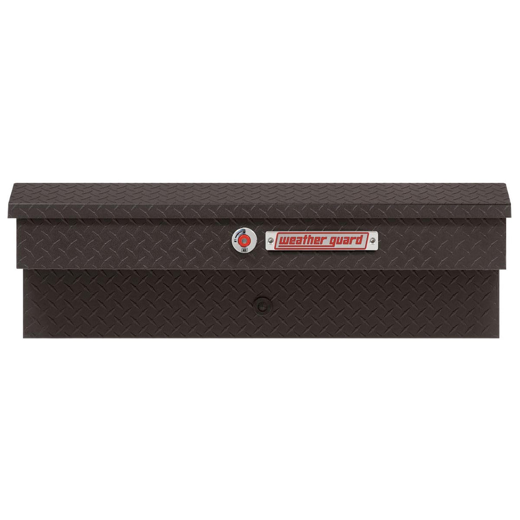 Weather Guard Model 184-52-04 41in Lo-Side Truck Box, Aluminum, Textured Matte Black, 3.0 cu ft capacity