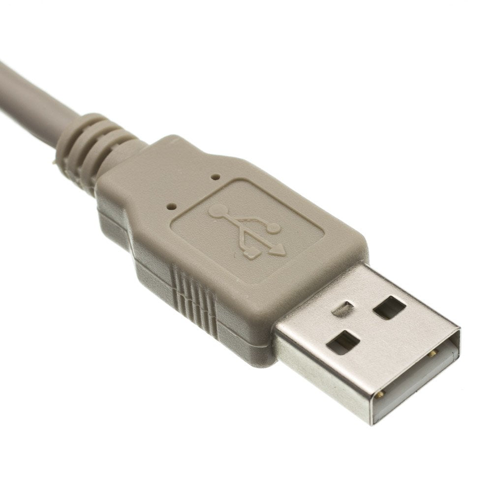 CableWholesale 3 feet USB 2.0 Printer/Device Cable, Beige, Type A Male/Type B Male Plug, A Male to B Male High Speed USB Cable, USB 2.0 to Type B Cable, Type B Printer Cable