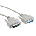 CableWholesale DB15 Monitor Extension Cable, 28 AWG Single Shielded Cord, DB15 Male to DB15 Female DB15 Extension Cable, M/F VGA Extension Cable, Beige, 6 Feet