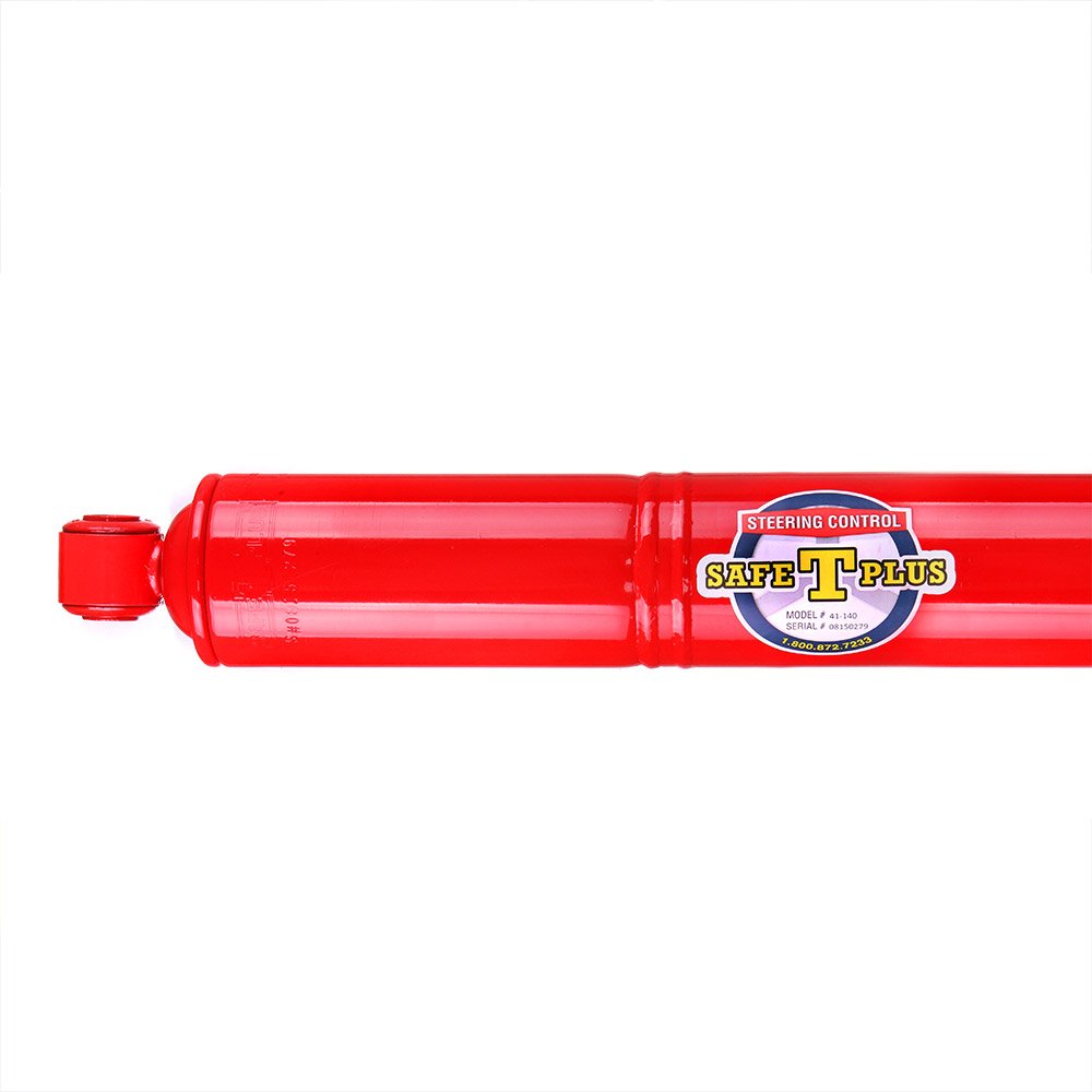 Safe-T-Plus RV Steering Stabilizer 41-140 Red (RV Steering Stabilizer, RV Steering Control, RV Safety, Truck Steering Stabilizer)