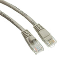 CableWholesale Cat6 Ethernet Cable, 24AWG, RJ45 Gold Plate Connector, 4 Pair Stranded Copper, Snagless Boot Unshielded Twisted Pair (UTP) Internet Network Patch Cable, 1.5 Foot, Gray
