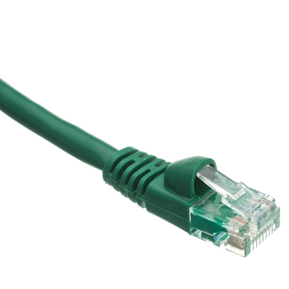 CableWholesale Cat6 Ethernet Cable, 24AWG, RJ45 Gold Plate Connector, 4 Pair Stranded Copper, Snagless Boot Unshielded Twisted Pair (UTP) Internet Network Patch Cable, 200 Foot, Green