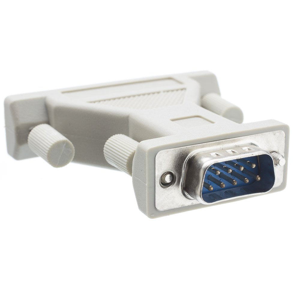 CableWholesale Gray Serial/AT Modem Adapter - Employ This Adapter for Converting a DB9 Modem Cable to a DB25 Modem Cable