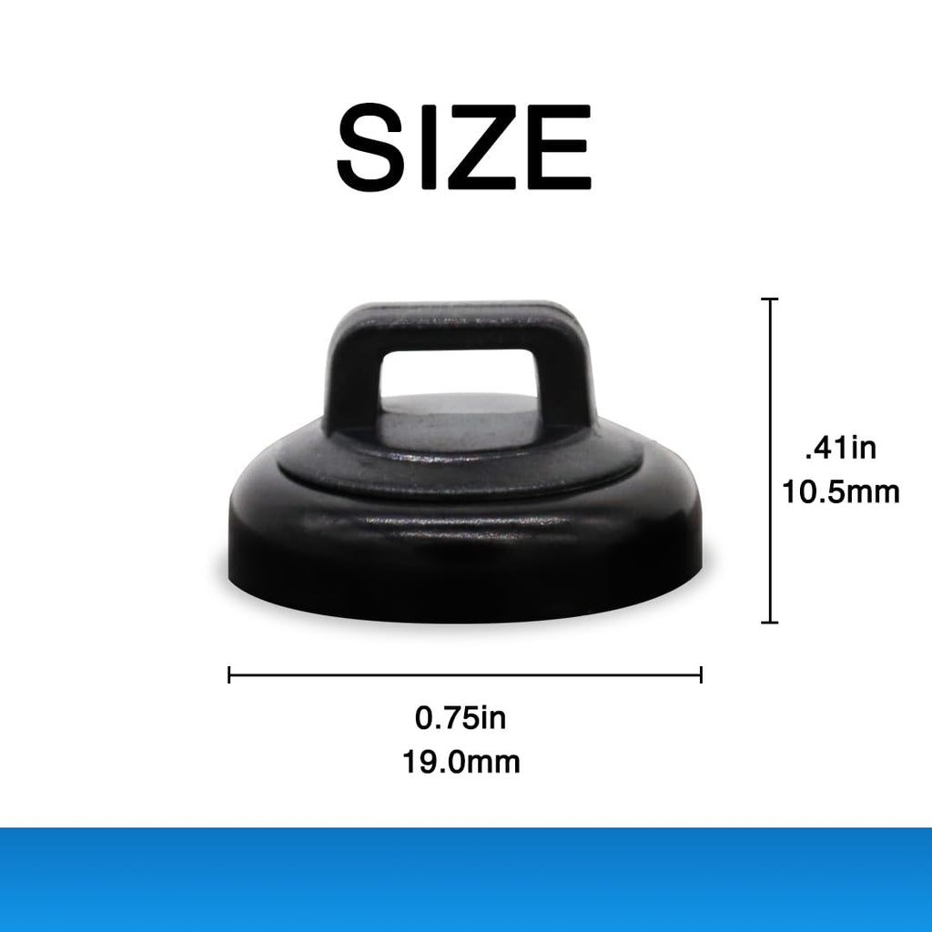 Mag Daddy Magnetic Cable Tie Mount - Small (Pack of 10, Black)