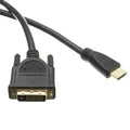 CableWholesale HDMI to DVI Adapter Cable, HDMI Male to DVI Male, CL2 in Wall Rated, Gold Plated Connectors, Black, HDMI to DVI Digital Monitor Adapter Cable M/M DVI-D 1080p 3 Feet
