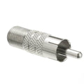 CableWholesale F-pin Female to RCA Male Adapter