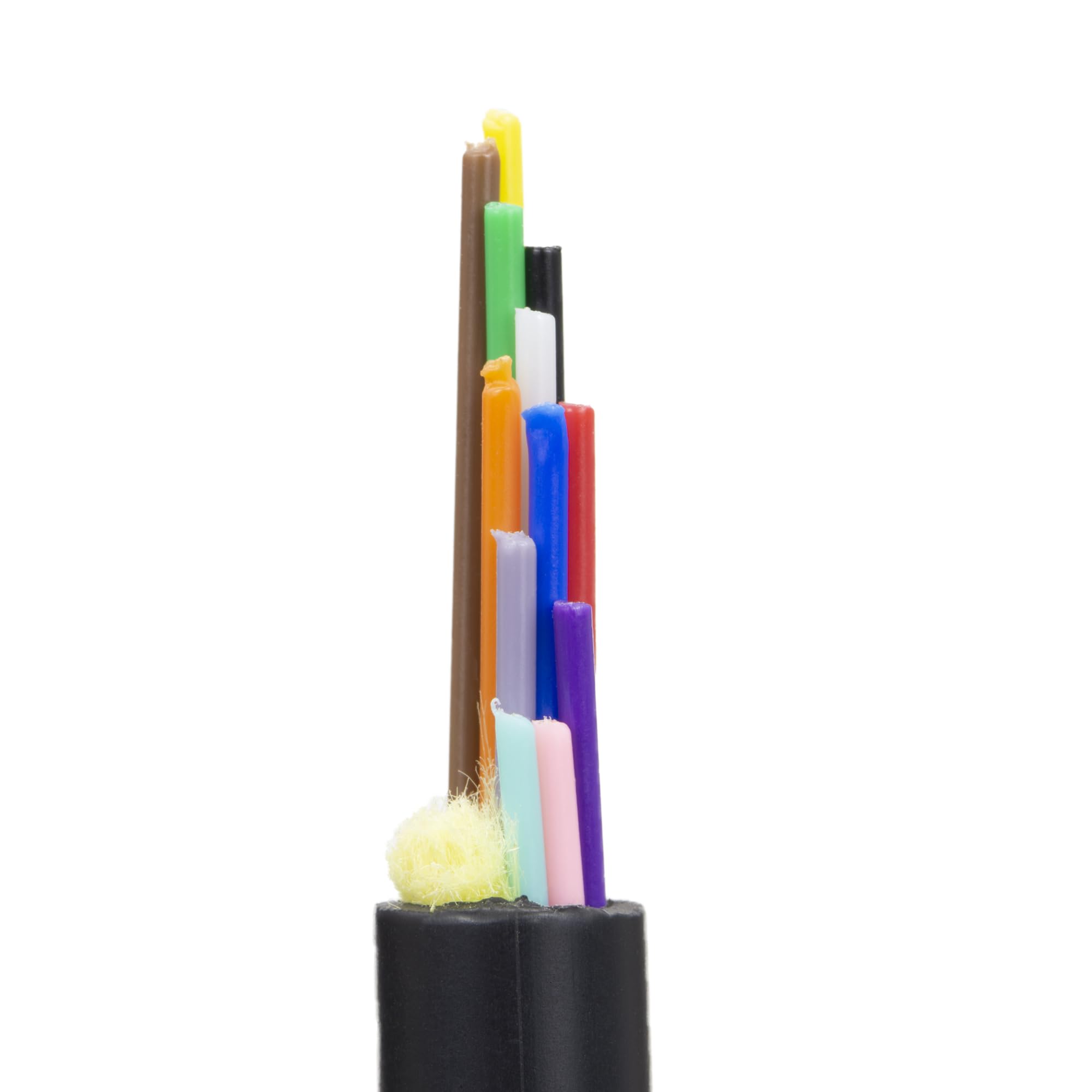 CableWholesale 12-Strand Fiber Optic Cable, Indoor/Outdoor Singlemode OS2 9/125, Plenum Rated, Black, Spool, 1000ft