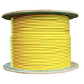 CableWholesale Plenum Singlemode Armored Fiber Optic Cable, 12-Strand OS2 9/125, Corning, Indoor Distribution Cable, Yellow, 500ft