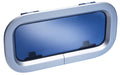 Lewmar Standard Boat Portlight, Opening - Size 1, Smoke/Silver White Trim, Anodized Aluminum Frame, Acrylic Lens, CE-Approved, 4-Position Click-Stop Hinges