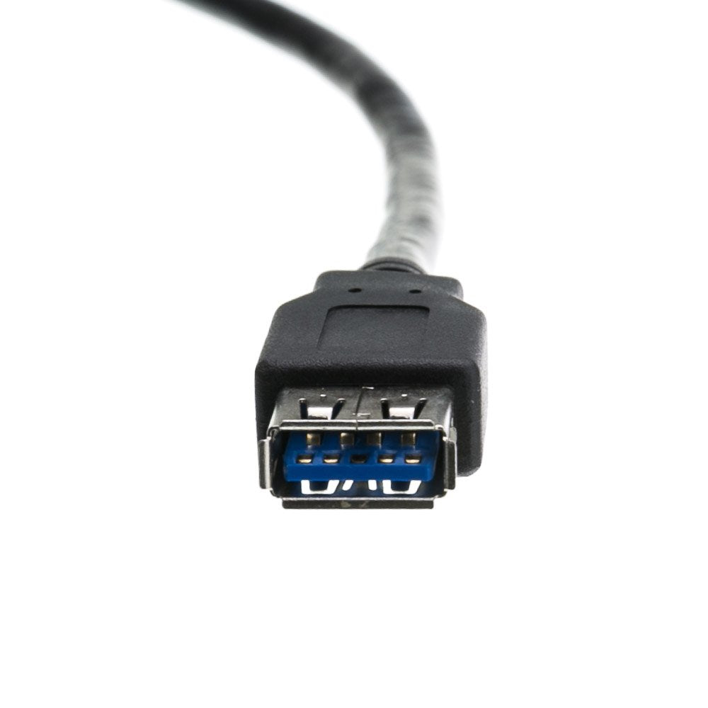 CableWholesale 3 feet USB 3.0 Extension Cable, Black, Type A Male/Type A Female Plug, A Male to A Female Super Speed USB Extension Cable, USB Extension Cable Male to Female
