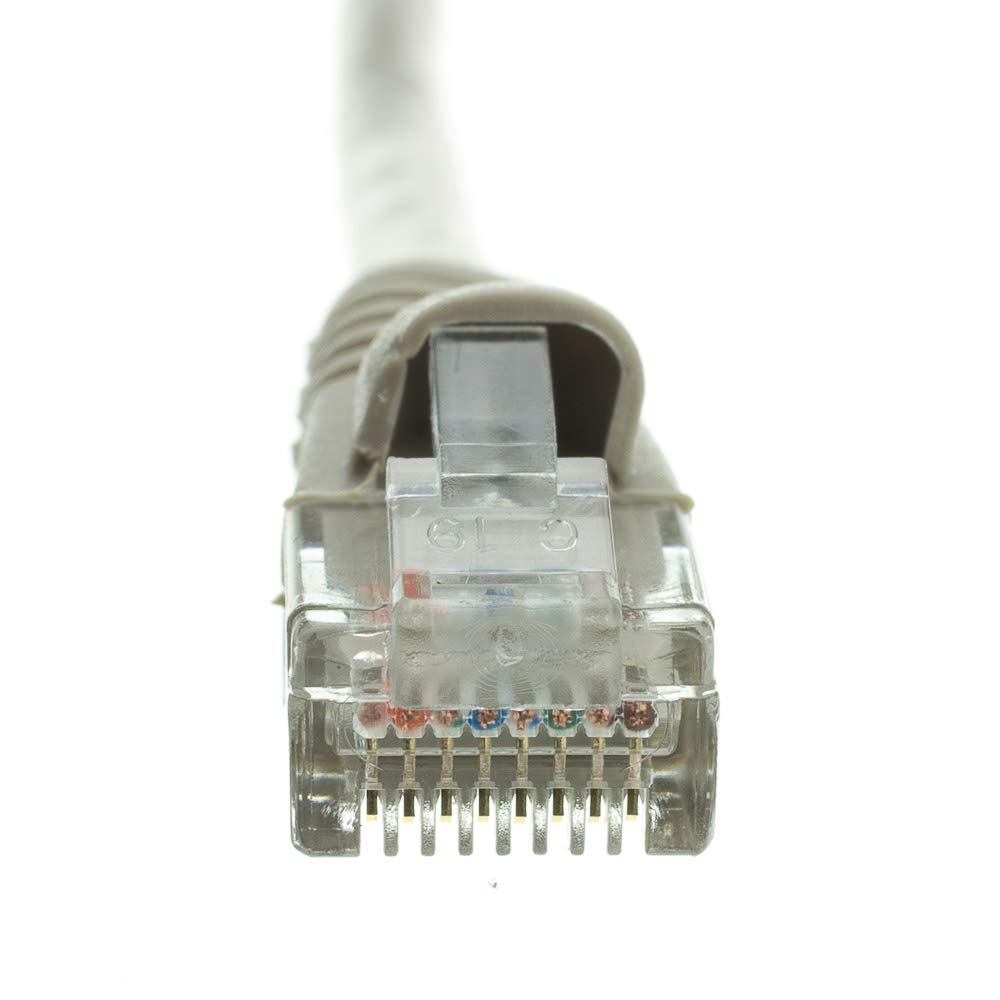 CableWholesale 2 Foot Gray Cat6a Ethernet Patch Cable, Snagless/Boot with RJ45 Connector, 500 MHz, 24 AWG, UTP(Unshielded Twisted Pair) Stranded Copper, Internet Patch Cable