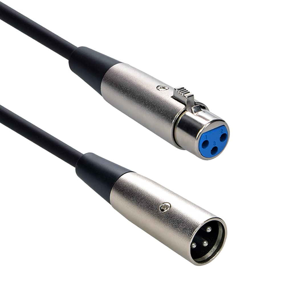 XLR Audio Extension Cable, balanced, XLR Male to XLR Female, 6 foot